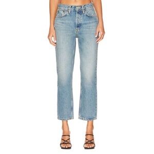 RE/DONE 70’s Stove Pipe Straight Leg Cropped Jeans NWT Medium Blue